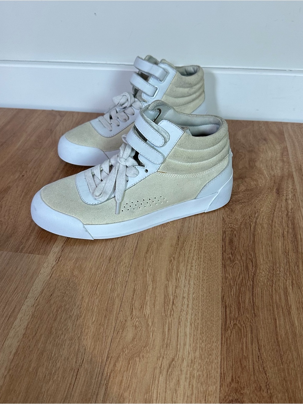 Rag & Bone Women High Top Leather Suede Sneakers Shoes Size 38.5 8 1/2